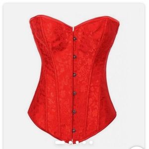 NWT Floral Jacquard Corset